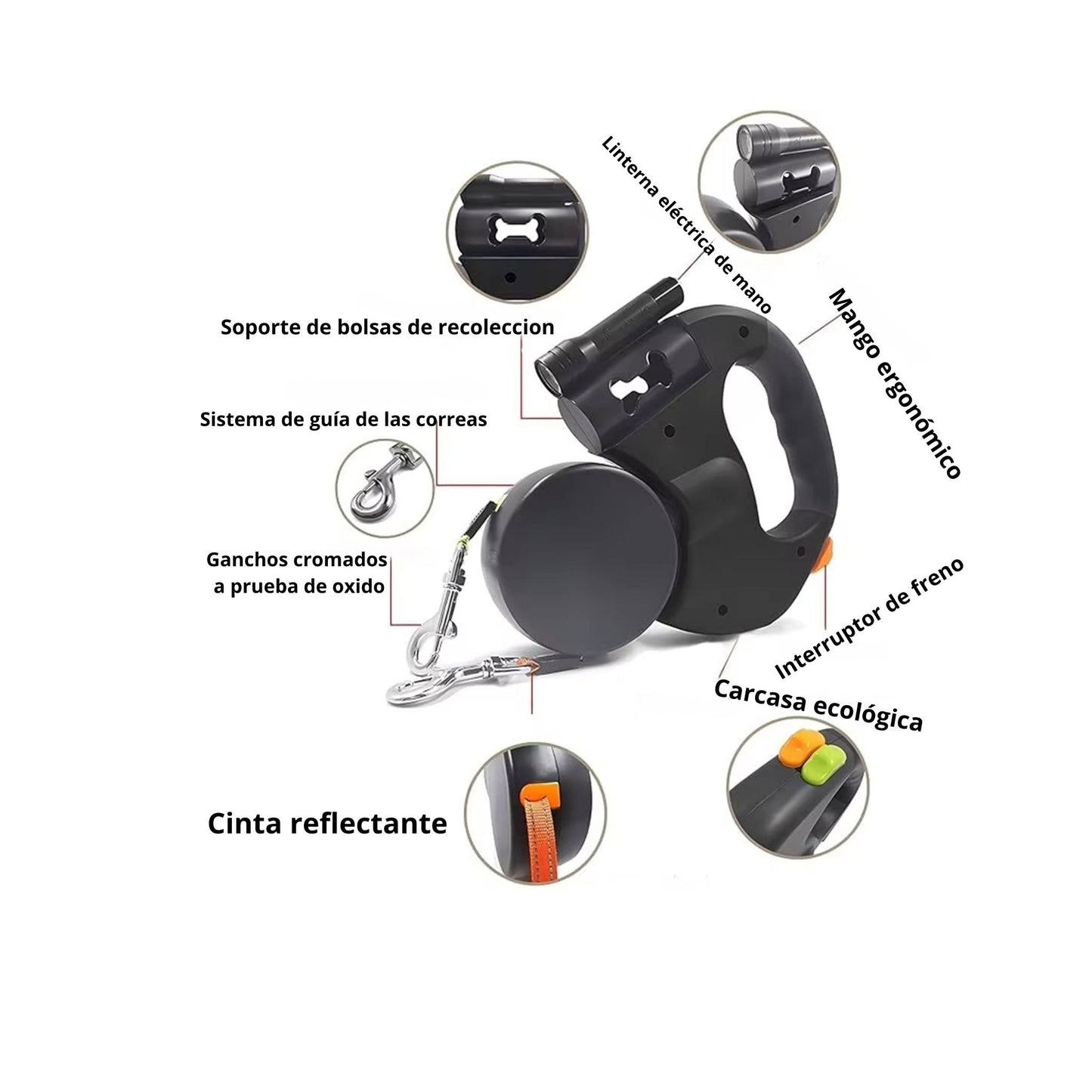 CORREA DOBLE RETRACTIL